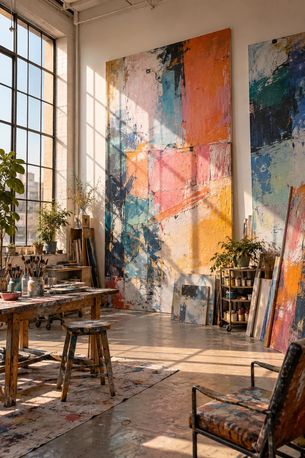 Light-filled creative workspace